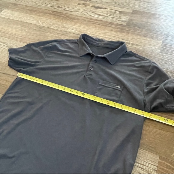 Vuori gray knit polo shirt XL - Picture 4 of 7